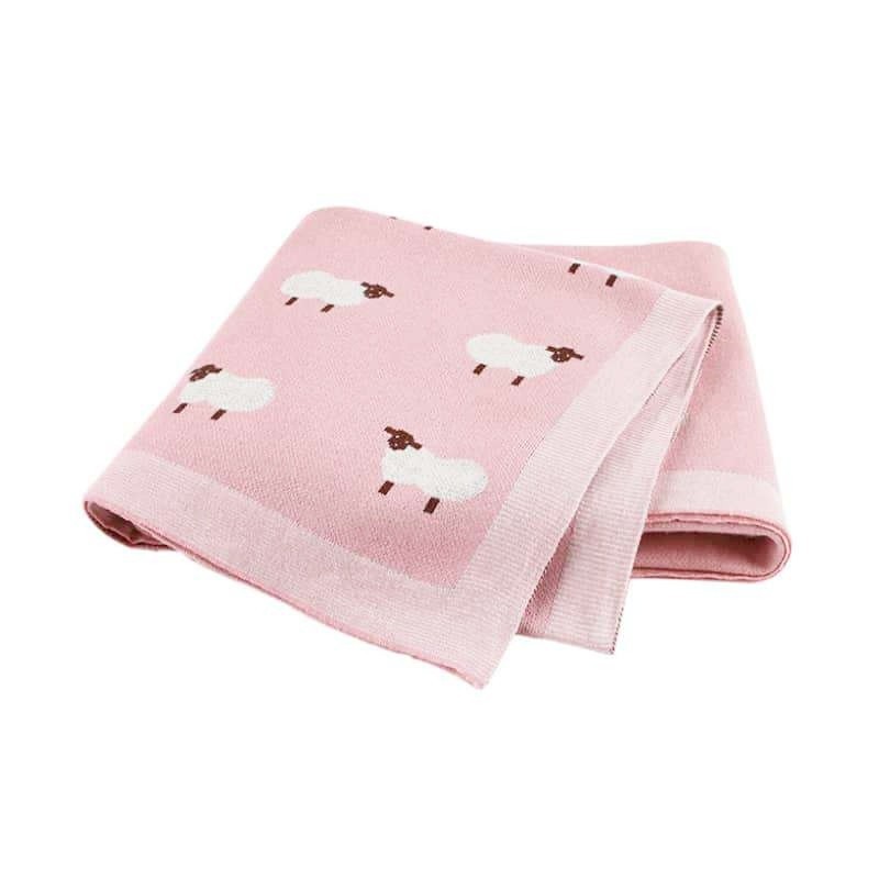 Knitted Cotton Blanket Throw factory