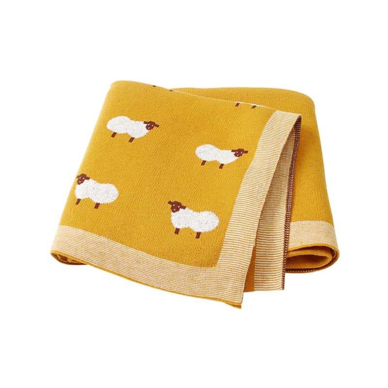 Knitted Cotton Blanket Throw high quality