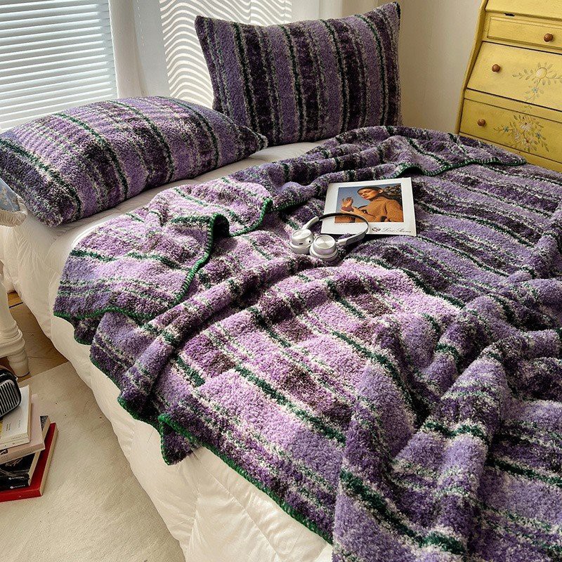 Knitted Fleece Blanket high quality