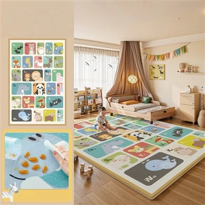 Cartoon Education Area Rug