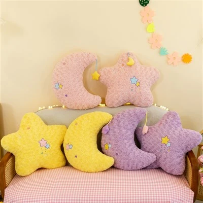 Moon And Star Plush Pillow